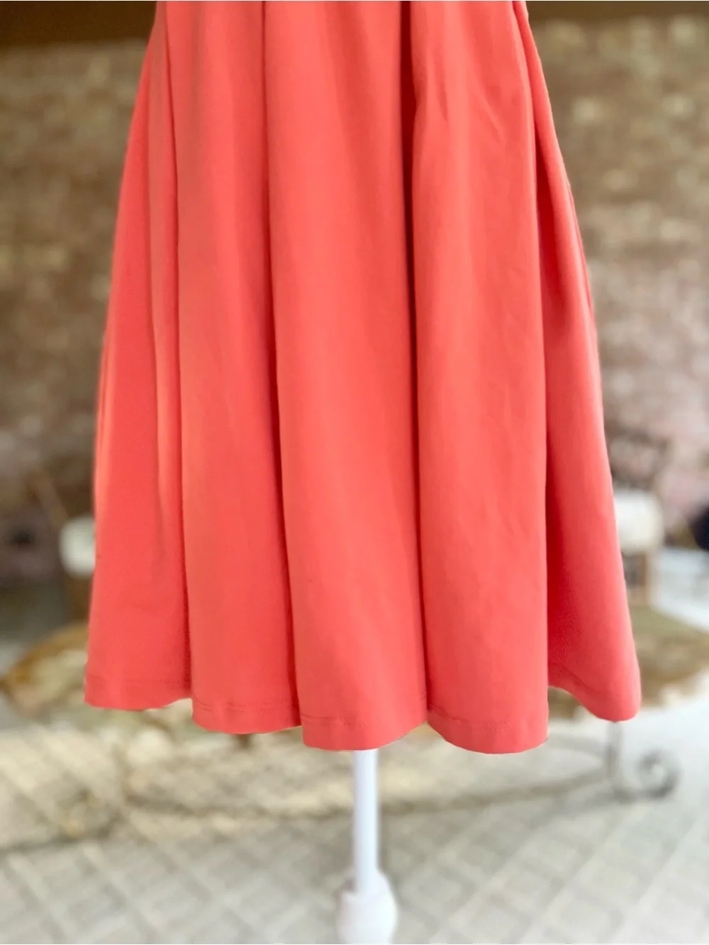 Susana Monaco Coral Strappy Back Pleated Mini Knit Fit & Flare Dress XS Sundress